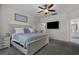 Cozy bedroom featuring great natural light, neutral walls, and ensuite bathroom access at 3620 Diamond Stars Way, Little River, SC 29566