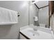 Bathroom featuring tile walls, vanity and a large mirror at 4350 Intercoastal Dr. # 2402, Little River, SC 29566