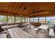 Interior of the outdoor pavilion features picnic tables and ceiling fans for residents at 4520 Coquina Harbour Dr. # F-3, Little River, SC 29566