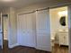 Main bedroom with closet and en-suite bathroom at 505 1St Ave. S, North Myrtle Beach, SC 29582