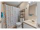 Cozy bathroom featuring a shower with a starfish-themed curtain at 510 Fairwood Lakes Dr. # 19-Q, Myrtle Beach, SC 29588