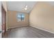 Empty bedroom with neutral walls, wood-look floors, a ceiling fan, and closet at 510 Fairwood Lakes Dr. # 19-Q, Myrtle Beach, SC 29588