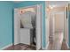 Convenient laundry closet with stacked washer and dryer, located near the hallway at 510 Fairwood Lakes Dr. # 19-Q, Myrtle Beach, SC 29588