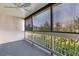 Screened-in porch with ceiling fan and screen shades for added privacy and relaxation at 510 Fairwood Lakes Dr. # 19-Q, Myrtle Beach, SC 29588