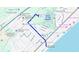 Map showing the route and distance to the beach, highlighting the proximity for potential residents at 5310 Knobcone Loop # B, Myrtle Beach, SC 29577