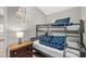 Comfortable bedroom with bunkbeds and bright nautical artwork and decor at 6001 - 1732 S Kings Hwy., Myrtle Beach, SC 29575