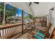 Relaxing covered porch featuring comfortable seating and views of the surrounding area at 6001 - 1732 S Kings Hwy., Myrtle Beach, SC 29575