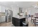 Open concept kitchen with island, stainless steel appliances, and granite countertops at 815 Murray Ave., Myrtle Beach, SC 29577