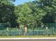 Active pickleball match on well-maintained courts, amidst mature trees and landscaped surroundings at 9820 Queensway Blvd. # 804, Myrtle Beach, SC 29572