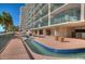 Resort with lazy river and lush greenery offer guests a relaxing oasis to unwind and enjoy the warm weather at 102 N Ocean Blvd. # 405, North Myrtle Beach, SC 29582
