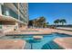 Relaxing pool area with multiple wading areas provides an exceptional experience in a tropical paradise at 102 N Ocean Blvd. # 405, North Myrtle Beach, SC 29582