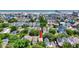 Aerial view showcasing the location in a vibrant beach community with ocean in the background at 108 N Oak Dr., Surfside Beach, SC 29575