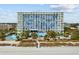 Breathtaking aerial view of the resort nestled along the sandy beach, offering a coastal escape at 1105 S Ocean Blvd. # 928, Myrtle Beach, SC 29577