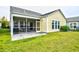 Relaxing screened back porch, perfect for outdoor enjoyment with comfortable seating and lush green lawn at 1141 Prescott Circle, Myrtle Beach, SC 29577