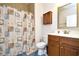 Well-maintained bathroom with shower and tub combination, updated fixtures, and attractive decor at 1141 Prescott Circle, Myrtle Beach, SC 29577