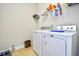 Laundry room featuring a modern washer and dryer set at 1141 Prescott Circle, Myrtle Beach, SC 29577