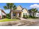Charming yellow single-story home featuring a well-manicured lawn and inviting entryway at 1404 Riverport Dr., Conway, SC 29526