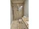 Modern bathroom features a sliding glass shower door and granite vanity at 1426 Saint Thomas Circle # A 3, Myrtle Beach, SC 29577