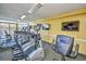 Well-equipped gym featuring modern treadmills, elliptical machines, and wall-mounted televisions at 1501 S Ocean Blvd. # 1232, Myrtle Beach, SC 29577