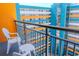 Bright balcony with views of the building exterior and surrounding area at 1501 S Ocean Blvd. # 1410, Myrtle Beach, SC 29577