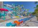 Resort waterpark featuring twisting waterslides, splash zone, and lounge seating at 1501 S Ocean Blvd. # 1410, Myrtle Beach, SC 29577