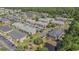 Aerial view of a community with multi-Gathering buildings, parking, and green spaces at 2029 Silvercrest Dr. # 22B, Myrtle Beach, SC 29579