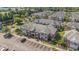 Aerial view of a multi-Gathering residence with parking, landscaping, and balconies at 2029 Silvercrest Dr. # 22B, Myrtle Beach, SC 29579
