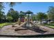 Outdoor playground with slides and shade canopies in a grassy common area at 2029 Silvercrest Dr. # 22B, Myrtle Beach, SC 29579