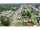 Community aerial showing the home's location with pond views and easy access to neighborhood amenities at 205 Marsh Deer Place, Surfside Beach, SC 29575