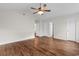 Bedroom featuring hardwood floors, vaulted ceiling, and access to other rooms at 2072 Haystack Way, Myrtle Beach, SC 29579