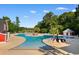 Large community pool includes lounge seating, red cabana and other pool features at 2072 Haystack Way, Myrtle Beach, SC 29579