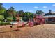 Community playground features colorful slides and climbing structures for ' fun at 2072 Haystack Way, Myrtle Beach, SC 29579