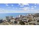 Aerial view showcasing beachfront condo complex along coastline and views of the surrounding landscape at 210 N Ocean Blvd. # 333, North Myrtle Beach, SC 29582