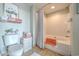 Bathroom with shower, tub and patterned shower curtain at 2100 Sea Mountain Hwy. # 202, North Myrtle Beach, SC 29582