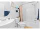 Clean bathroom with a sink, toilet, and a shower and tub combination at 2241 Waterview Dr. # 532, North Myrtle Beach, SC 29582