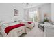 Charming bedroom featuring two twin beds, neutral carpet, and a ceiling fan for comfortable living at 2241 Waterview Dr. # 532, North Myrtle Beach, SC 29582