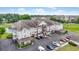 Aerial view of condo building with private garage parking and well-manicured landscaping at 2241 Waterview Dr. # 532, North Myrtle Beach, SC 29582