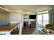 Bright and airy living room, seamlessly connecting to the dining area with ocean views at 2801 S Ocean Blvd. # 1041, North Myrtle Beach, SC 29582