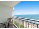 Balcony view overlooking the beach and ocean, perfect for relaxing and enjoying the scenery at 2801 S Ocean Blvd. # 1634, North Myrtle Beach, SC 29582