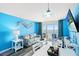 Bright living room with beach decor, sliding glass doors to balcony with ocean views at 2801 S Ocean Blvd. # 1634, North Myrtle Beach, SC 29582