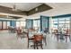 Bright and airy oceanfront restaurant dining area with tables, chairs, and serene ocean views at 2801 S Ocean Blvd. # 1634, North Myrtle Beach, SC 29582