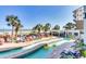 Resort-style lazy river with lush landscaping and a lively beachside atmosphere at 3000 N Ocean Blvd. N # 129, Myrtle Beach, SC 29577