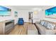 Inviting living room with a comfortable sofa, modern decor, and a clean, spacious layout at 3000 N Ocean Blvd. N # 129, Myrtle Beach, SC 29577