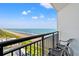 Relax on this beautiful balcony with ocean views and comfortable seating at 3000 N Ocean Blvd. N # 1401, Myrtle Beach, SC 29577