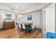 Bright dining room with seating for six and stylish decor at 3000 N Ocean Blvd. N # 1401, Myrtle Beach, SC 29577