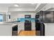Modern kitchen with stainless steel appliances and ample counter space at 3000 N Ocean Blvd. N # 1401, Myrtle Beach, SC 29577