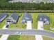 Aerial view of a street with well-manicured lawns and beautiful landscaping at 3021 Sistine St., Myrtle Beach, SC 29579