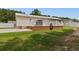 Backyard with bricked elevated patio at 3808 Mayfield Dr., Conway, SC 29526