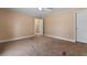 Bedroom with ceiling fan, and door to hallway at 3808 Mayfield Dr., Conway, SC 29526