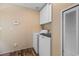 Laundry room with new looking washer and dryer set at 3808 Mayfield Dr., Conway, SC 29526